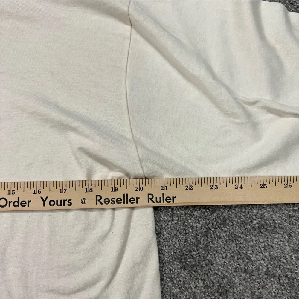 Vintage teacher shirt womens large white long sleeve fruit of the‎ loom school - Picture 9 of 9